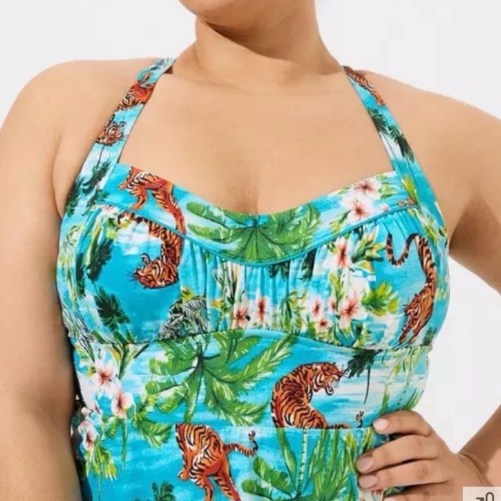 Tropical Tiger Swim Dress - Picture 4 of 9